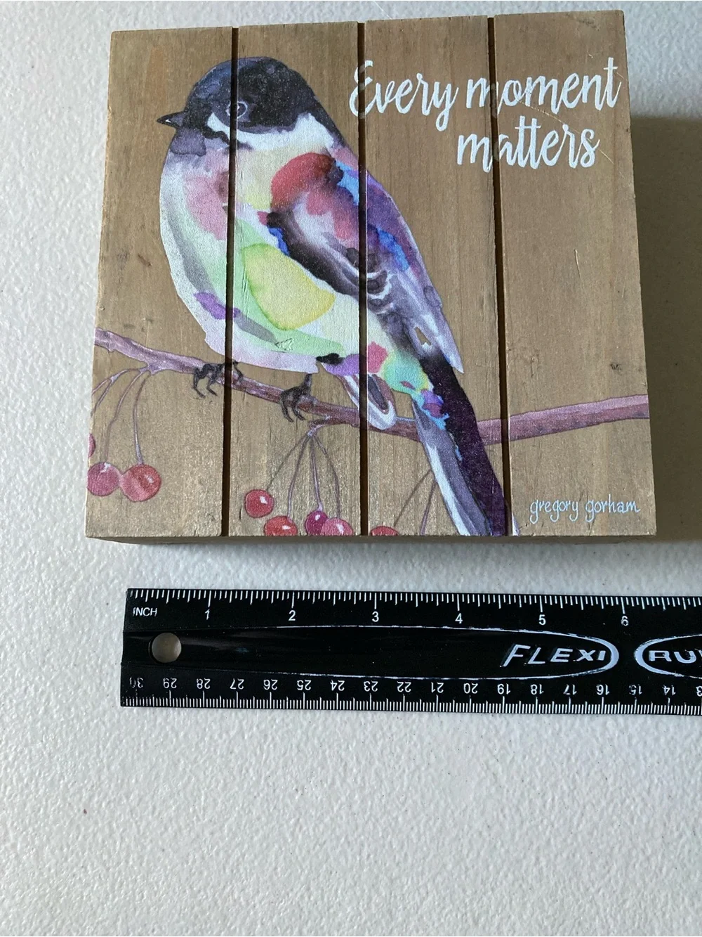 Darice Rustic Bird Hanging Plaque 
